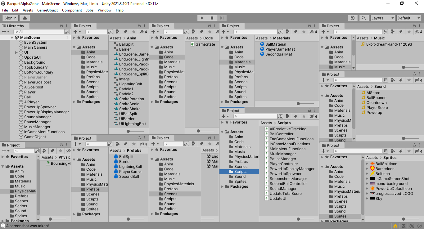 Racquet AlphaZone Part 6: Code Implementation - Progress Saved